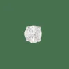 Paire de boucles d’oreilles en or blanc serties de diamants