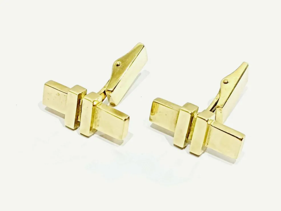 Paire De Boutons De Manchette En Or