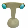 Paire de clip d'oreilles, or jaune, vers 1950