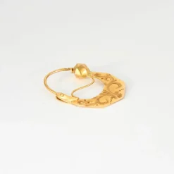 Paire de créole savoyarde, fin XIXéme, or jaune