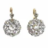 Paire De Dormeuses Marguerite Or et Diamants