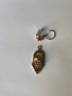 Paire de pendants d'oreilles, fin XIXème