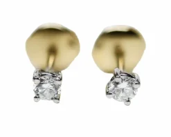 Paire Puces d'Oreilles Or Diamant