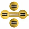 Parure ancienne boutons de gilet et broche onyx et diamants