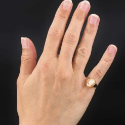 Parure bague et boucles d'oreilles camées