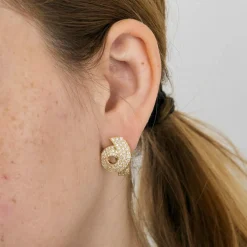 Parure collier et boucles d'oreilles or jaune