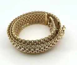 Parure deux pièces collier et bracelet 3 ors
