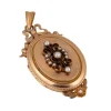 Parure en or jaune, perles