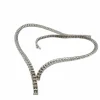 Parure or blanc Collier rivière de diamants et Boucles d’oreilles