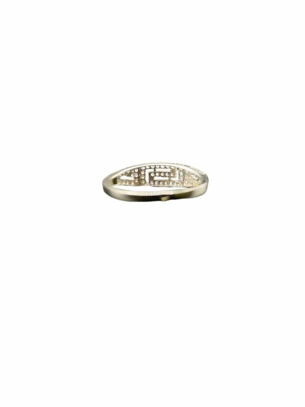 Parure or gris diamants