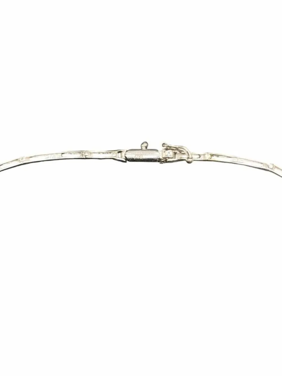 Parure or gris diamants