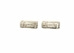Parure or gris diamants