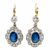 Pendantes diamant saphir