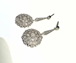Pendantes Or blanc, Diamants