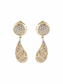 Pendants d'oreilles Clip Diamants