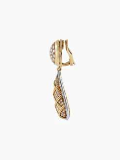 Pendants d'oreilles Clip Diamants