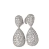 Pendants d'oreilles en or blanc et diamants