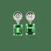 Pendants d'oreilles grenat tsavorite