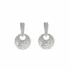 Pendants d'oreilles or blanc et diamants