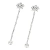 Pendants d'oreilles, or blanc et diamants