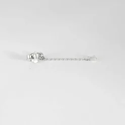 PENDANTS D'OREILLES OR BLANC DIAMANTS 2X0,20ct