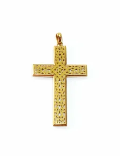Pendentif - croix en or ajouré