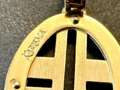 Pendentif - croix italienne moderne en or jaune