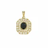 Pendentif - Or, Diamants & Saphir