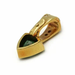 Pendentif - Or, Diamants, Rubis & Tourmaline verte