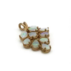 Pendentif - Or jaune & Opales