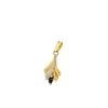 Pendentif 2 ors Diamant Saphir