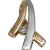 Pendentif 2 Ors diamants naturels