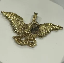 Pendentif aigle or jaune