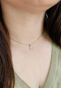 Pendentif Aigue-marine or rose
