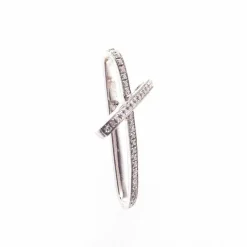 Pendentif ALFIERI CROIX DE SAINT-JEAN Or blanc Diamants