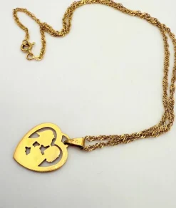 Pendentif amoureux de Peynet et sa chaine en or