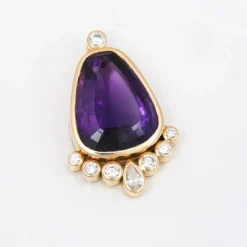 Pendentif Améthyste & Diamants