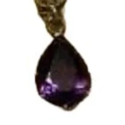 Pendentif améthyste sur chaîne