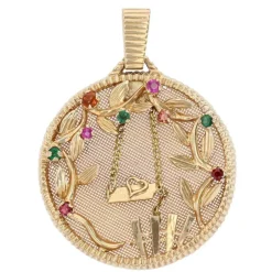 Pendentif ancien en or de sentiment