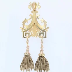 Pendentif ancien en or et ses pompons