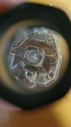 Pendentif ancien en platine et or des années 1935