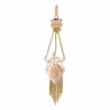 Pendentif ancien Napoléon III ors rose et jaune écusson