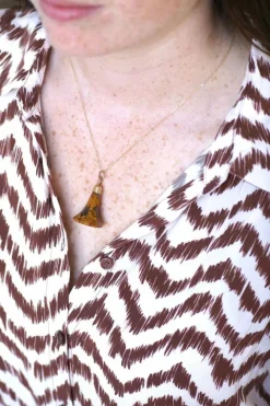 Pendentif ancien sceau or rose et agate
