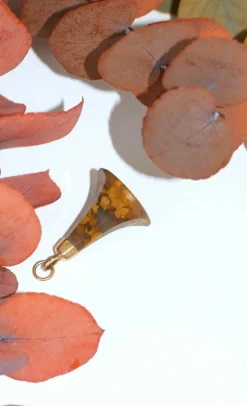 Pendentif ancien sceau or rose et agate