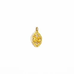 Pendentif ancien trèfles or jaune