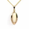 Pendentif années 70 or jaune, opale