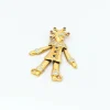 Pendentif Arlequin or jaune