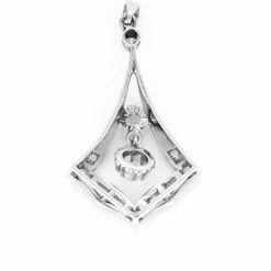 Pendentif Art déco, platine et diamants
