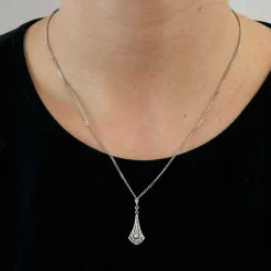 PENDENTIF ART DECO DIAMANTS