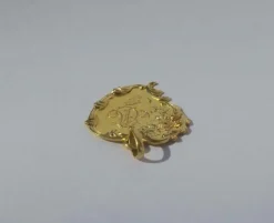 Pendentif Art Nouveau 1905 cœur rocaille